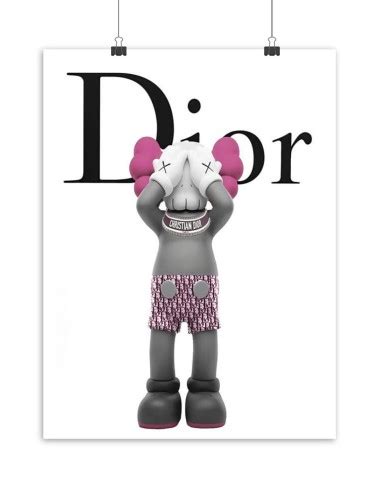 dior kaws poster